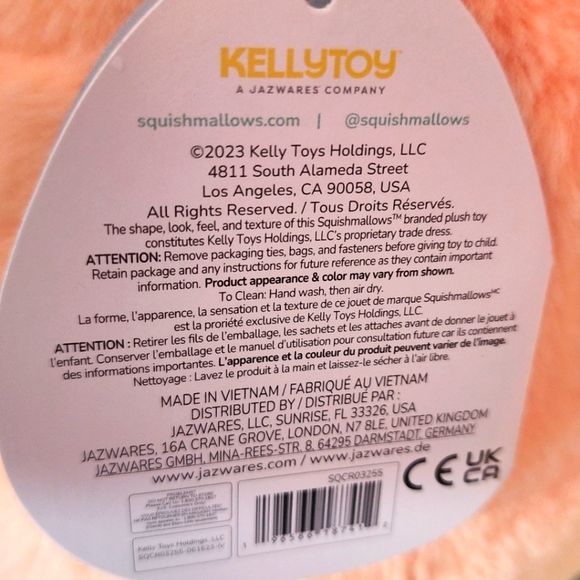 DRELLA 🐶 Orange Dog FuzzAMallow Original Squishmallow by Kelly Toy ☆》NWT《☆ - Picture 4 of 5
